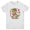 Valentine's Day T-Rex Dino Love Valentine Dinosaur Boys Youth Shirt | siriusteestore