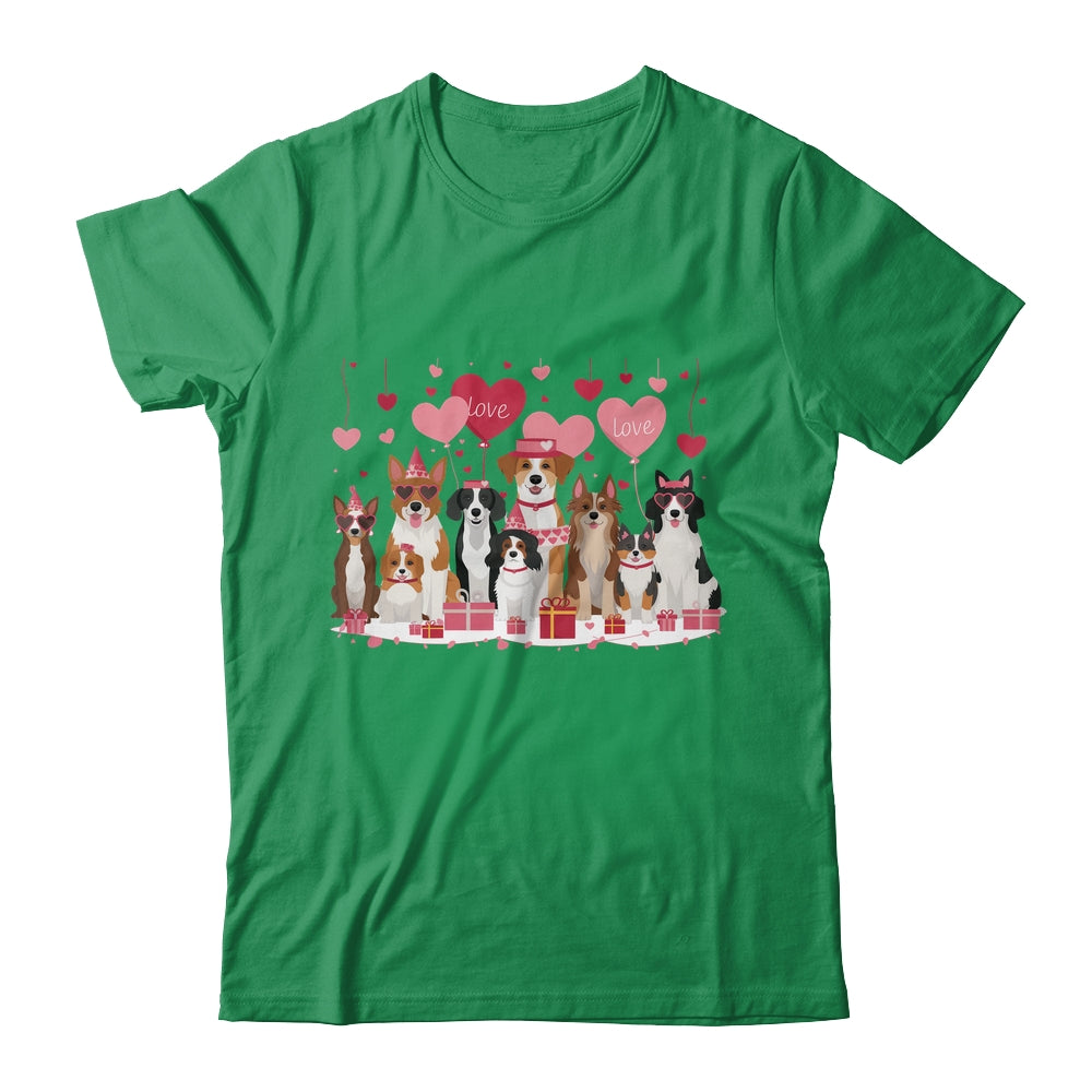 Valentines Dog Owner Valentines Day Design Loving Dogs Shirt & Sweatshirt | siriusteestore