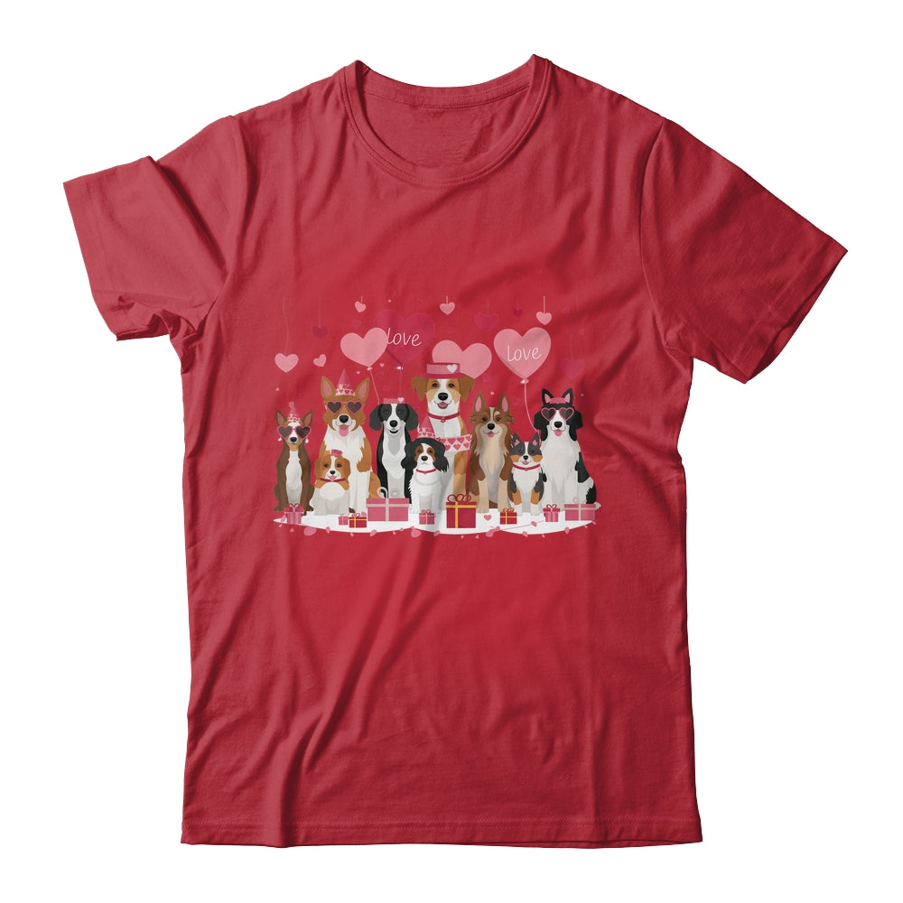 Valentines Dog Owner Valentines Day Design Loving Dogs Shirt & Sweatshirt | siriusteestore