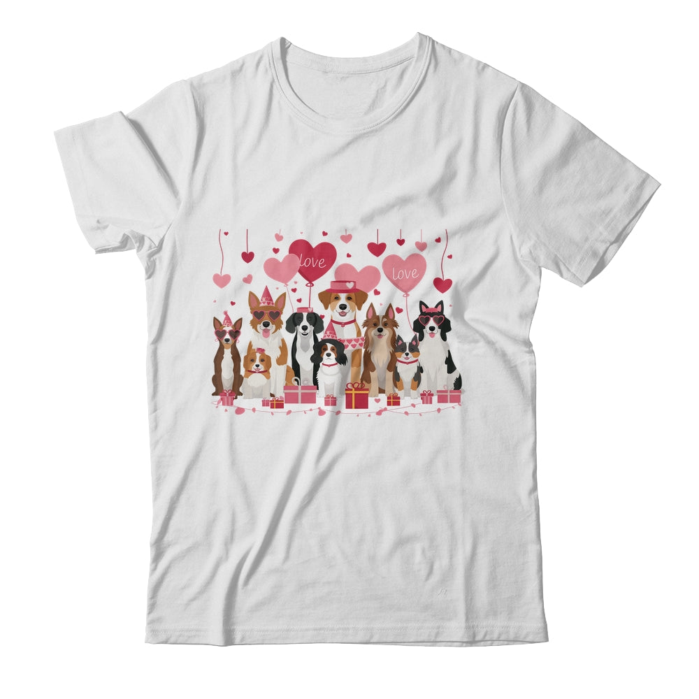 Valentines Dog Owner Valentines Day Design Loving Dogs Shirt & Sweatshirt | siriusteestore