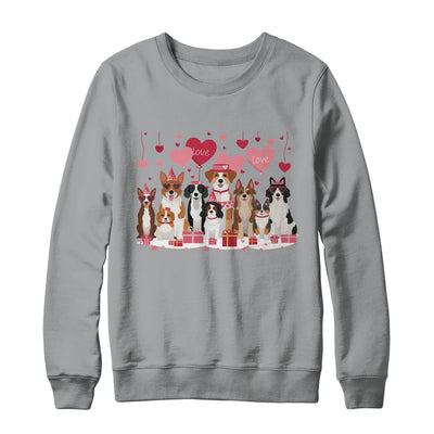 Valentines Dog Owner Valentines Day Design Loving Dogs Shirt & Sweatshirt | siriusteestore