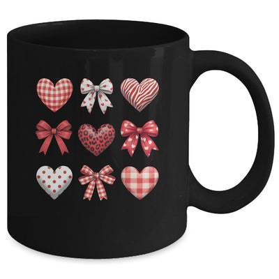 Valentines Hearts Leopard Coquette Bow Daughter Women Girls Mug | siriusteestore