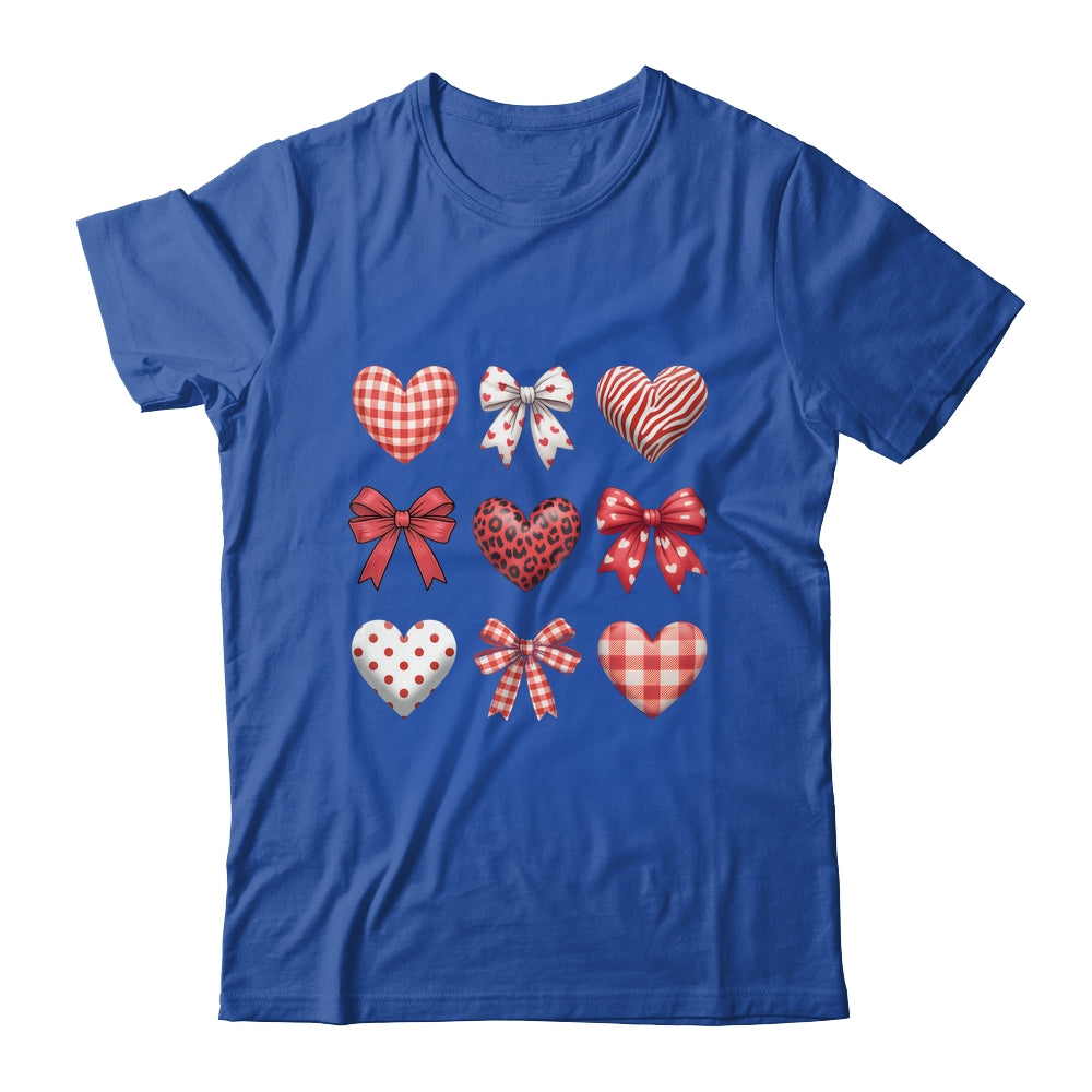 Valentines Hearts Leopard Coquette Bow Daughter Women Girls Shirt & Tank Top | siriusteestore