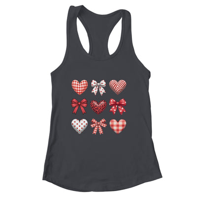 Valentines Hearts Leopard Coquette Bow Daughter Women Girls Shirt & Tank Top | siriusteestore