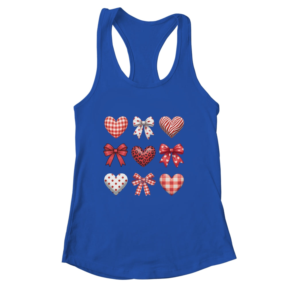 Valentines Hearts Leopard Coquette Bow Daughter Women Girls Shirt & Tank Top | siriusteestore