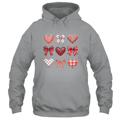 Valentines Hearts Leopard Coquette Bow Daughter Women Girls Shirt & Tank Top | siriusteestore