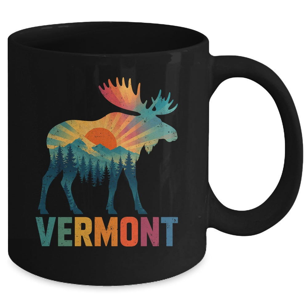 Vermont New England Vintage Pride Moose Nature Hiking Mug | siriusteestore