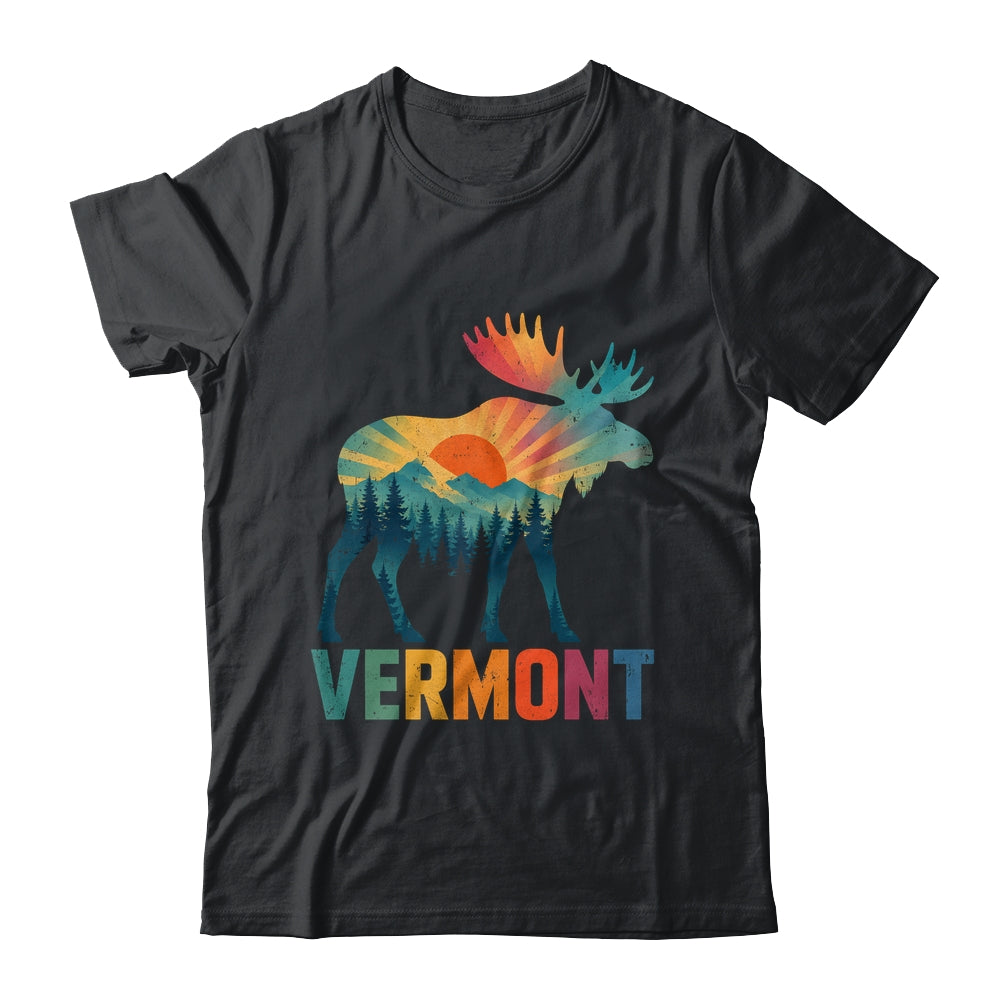 Vermont New England Vintage Pride Moose Nature Hiking Shirt & Tank Top | siriusteestore