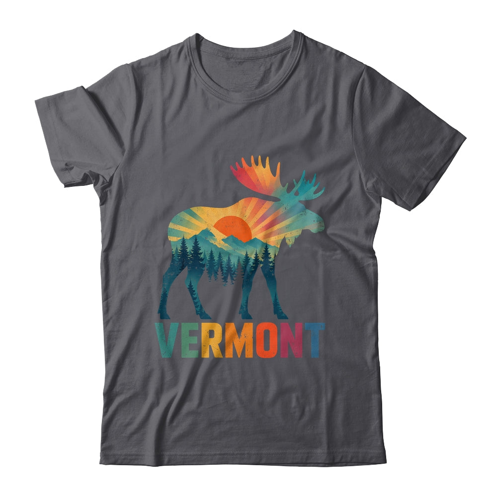 Vermont New England Vintage Pride Moose Nature Hiking Shirt & Tank Top | siriusteestore