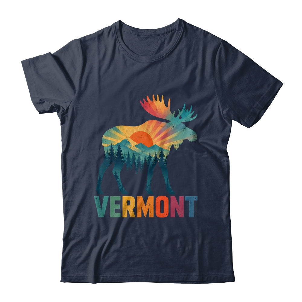 Vermont New England Vintage Pride Moose Nature Hiking Shirt & Tank Top | siriusteestore