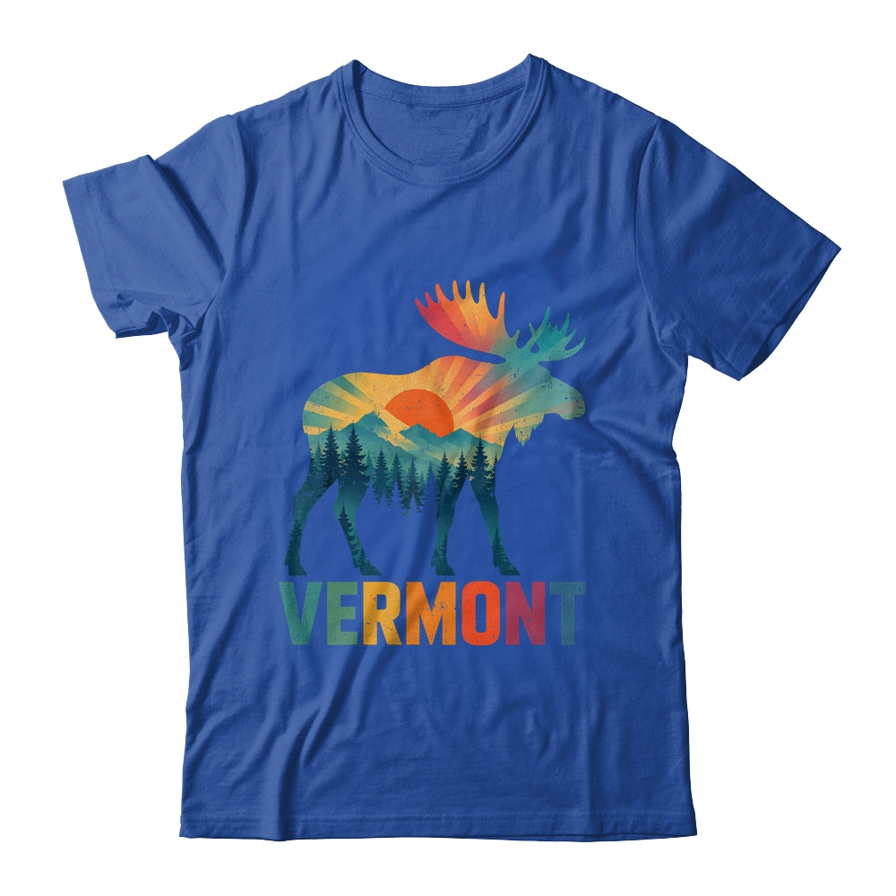 Vermont New England Vintage Pride Moose Nature Hiking Shirt & Tank Top | siriusteestore