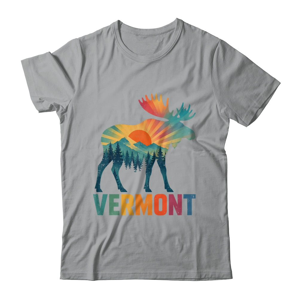Vermont New England Vintage Pride Moose Nature Hiking Shirt & Tank Top | siriusteestore