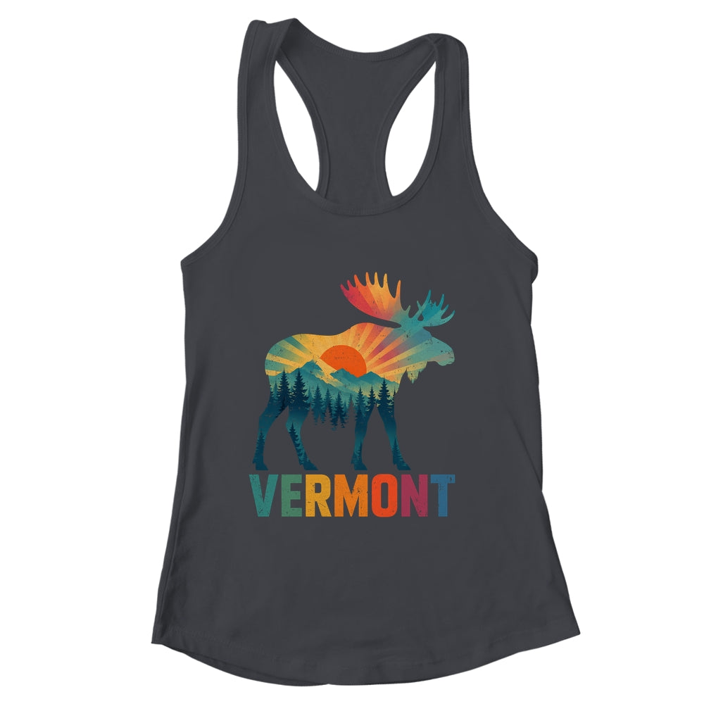 Vermont New England Vintage Pride Moose Nature Hiking Shirt & Tank Top | siriusteestore