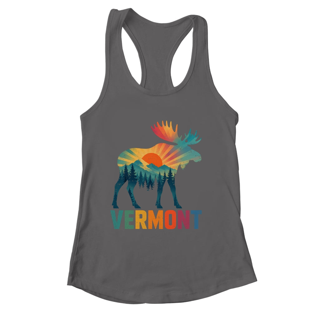 Vermont New England Vintage Pride Moose Nature Hiking Shirt & Tank Top | siriusteestore
