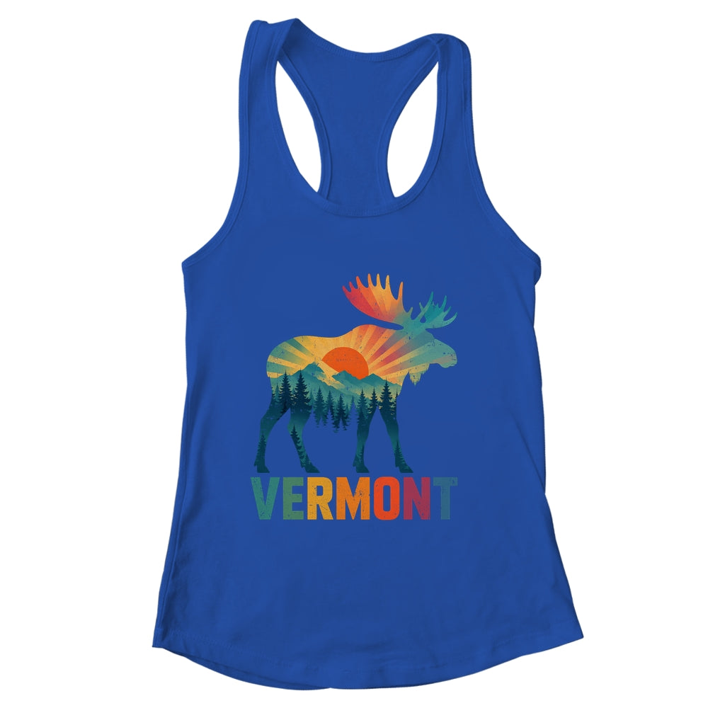 Vermont New England Vintage Pride Moose Nature Hiking Shirt & Tank Top | siriusteestore