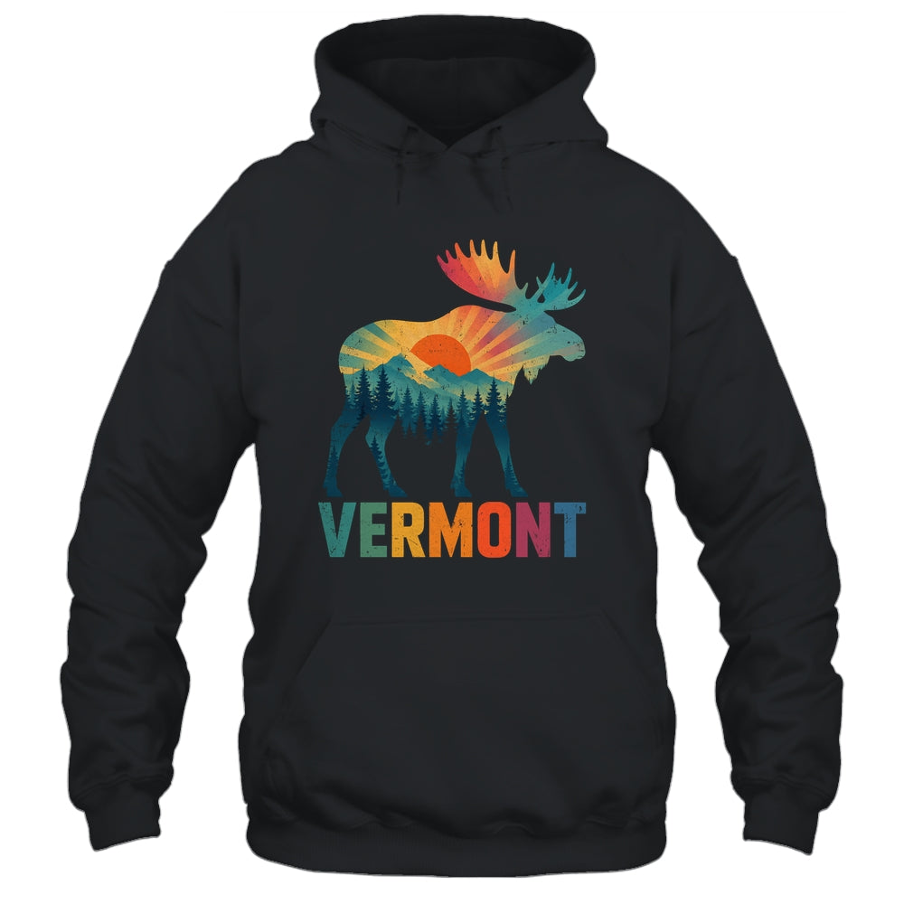 Vermont New England Vintage Pride Moose Nature Hiking Shirt & Tank Top | siriusteestore