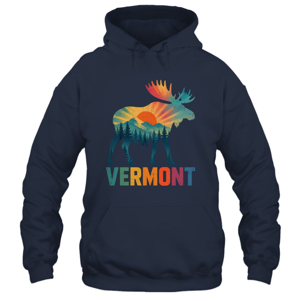Vermont New England Vintage Pride Moose Nature Hiking Shirt & Tank Top | siriusteestore