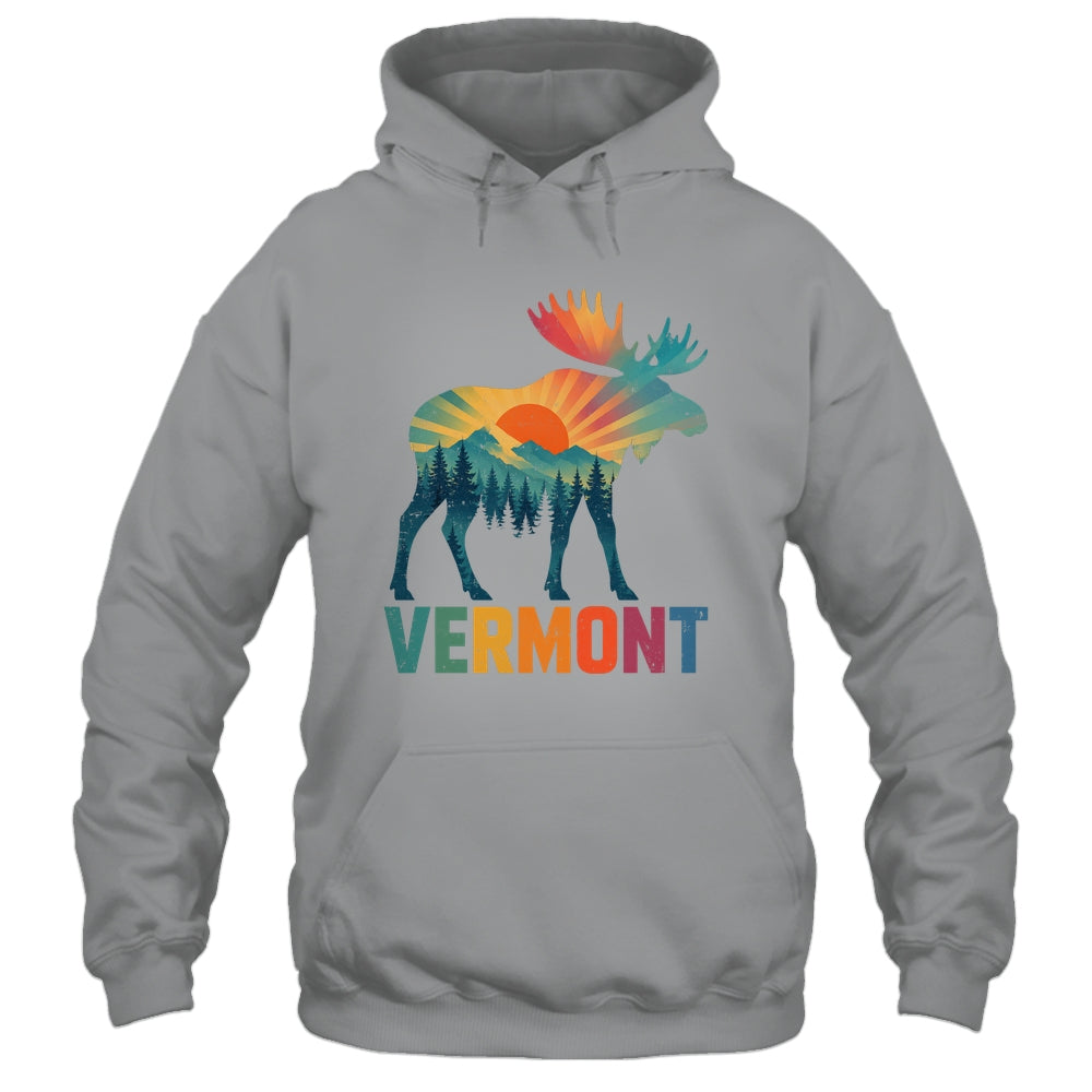 Vermont New England Vintage Pride Moose Nature Hiking Shirt & Tank Top | siriusteestore
