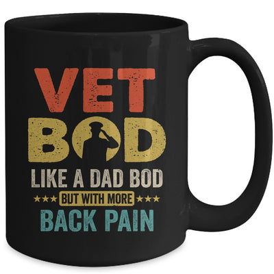 Vet Bod Like Dad Bod But More Back Pain Retro Vintage Mug | siriusteestore