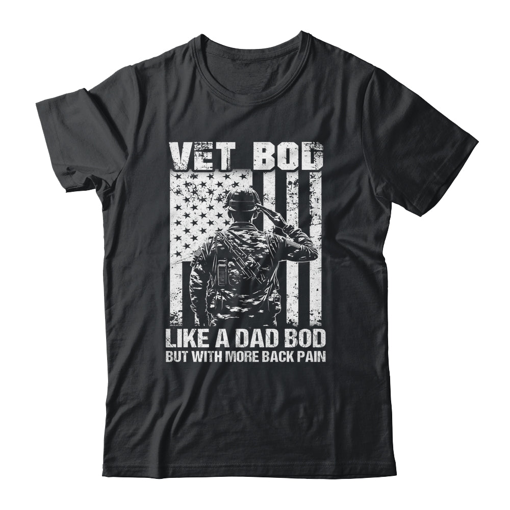 Vet Bod Like Dad Bod But More Back Pain Vintage Flag Shirt & Hoodie | siriusteestore