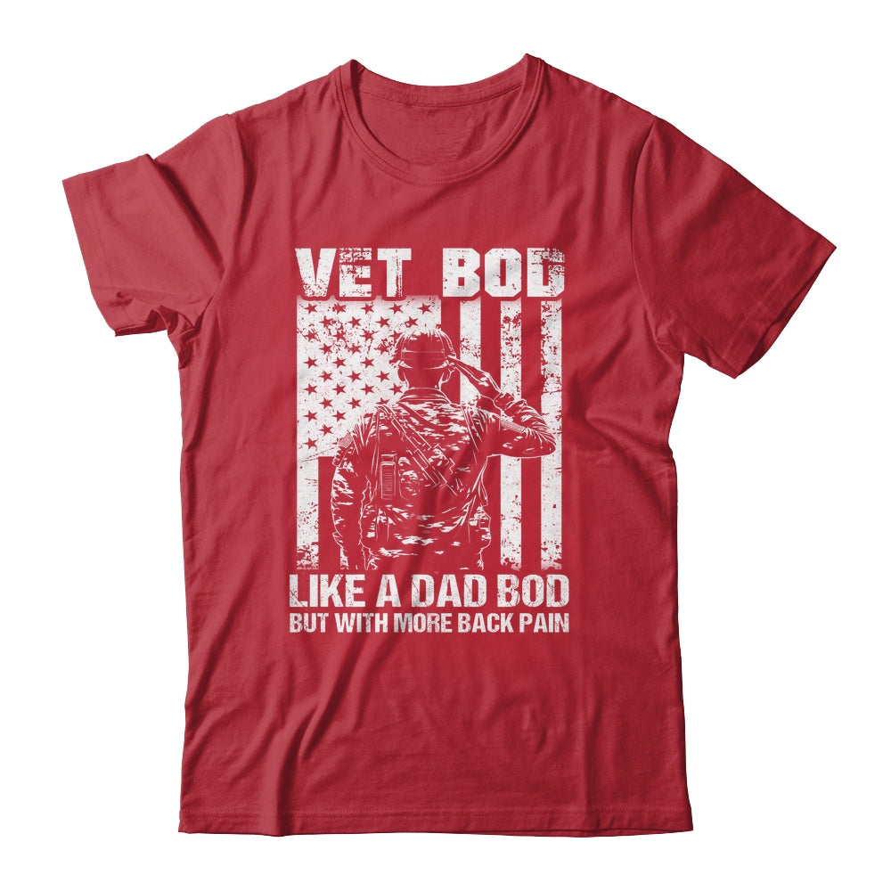 Vet Bod Like Dad Bod But More Back Pain Vintage Flag Shirt & Hoodie | siriusteestore