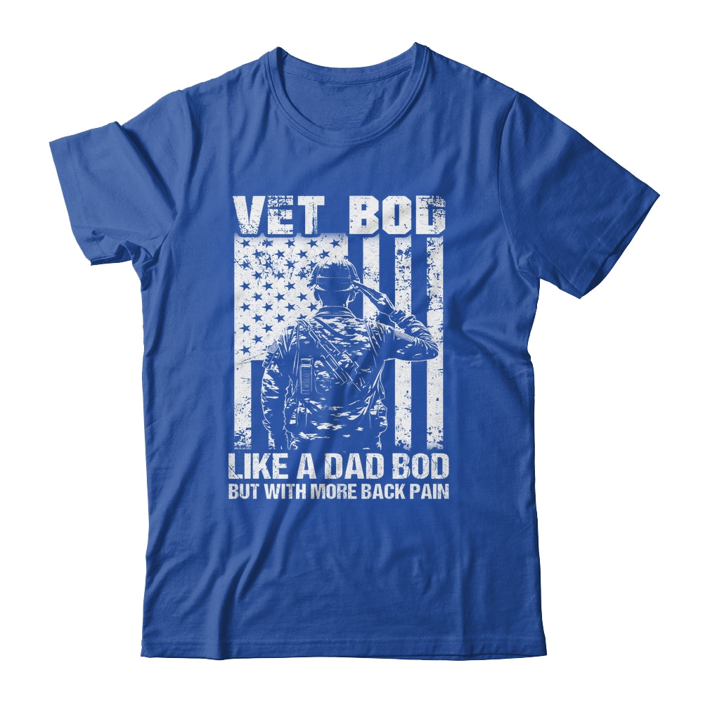 Vet Bod Like Dad Bod But More Back Pain Vintage Flag Shirt & Hoodie | siriusteestore