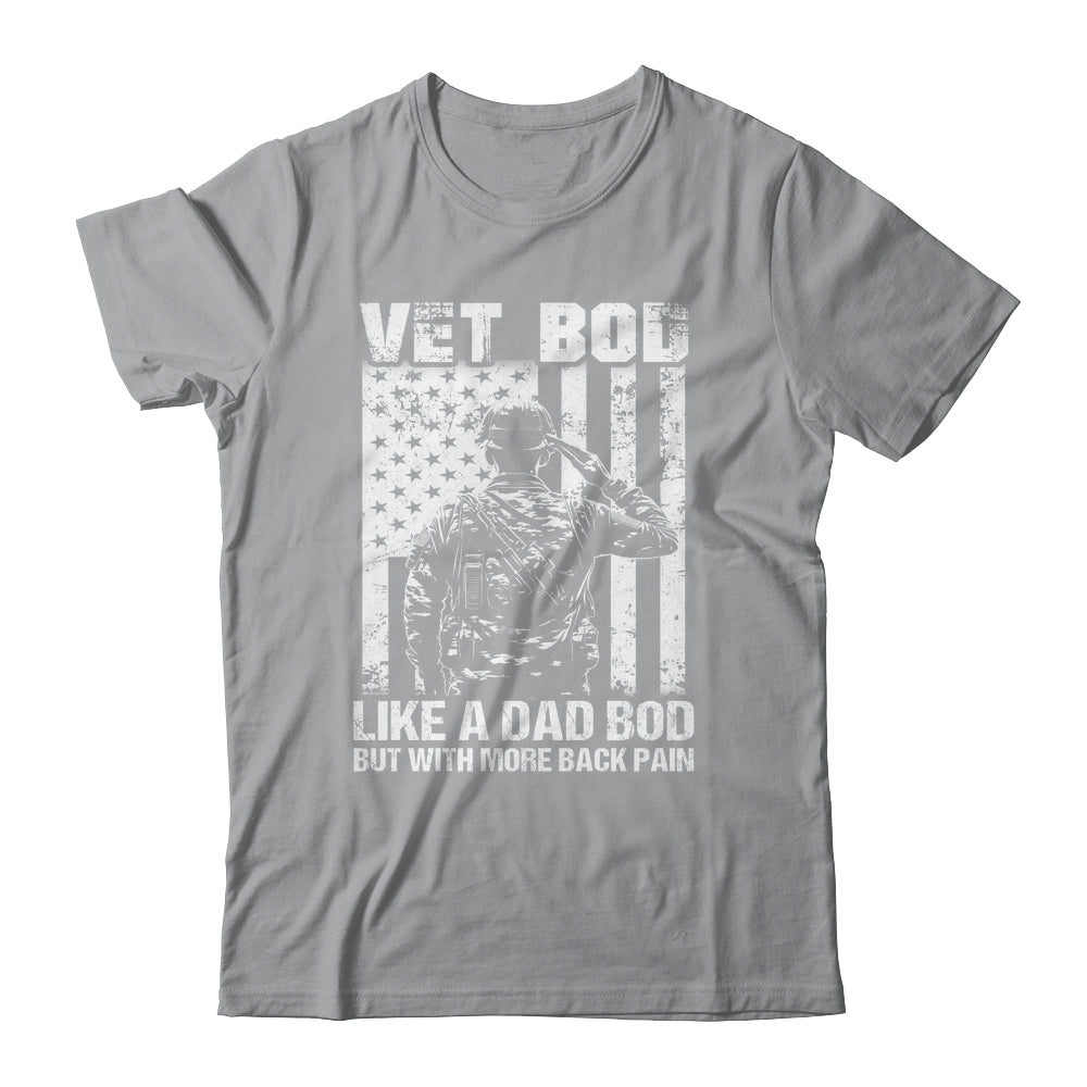 Vet Bod Like Dad Bod But More Back Pain Vintage Flag Shirt & Hoodie | siriusteestore