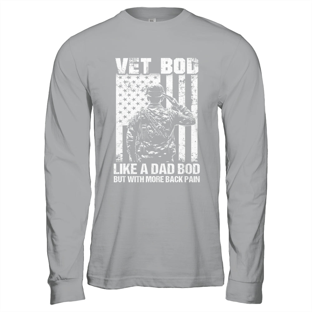 Vet Bod Like Dad Bod But More Back Pain Vintage Flag Shirt & Hoodie | siriusteestore