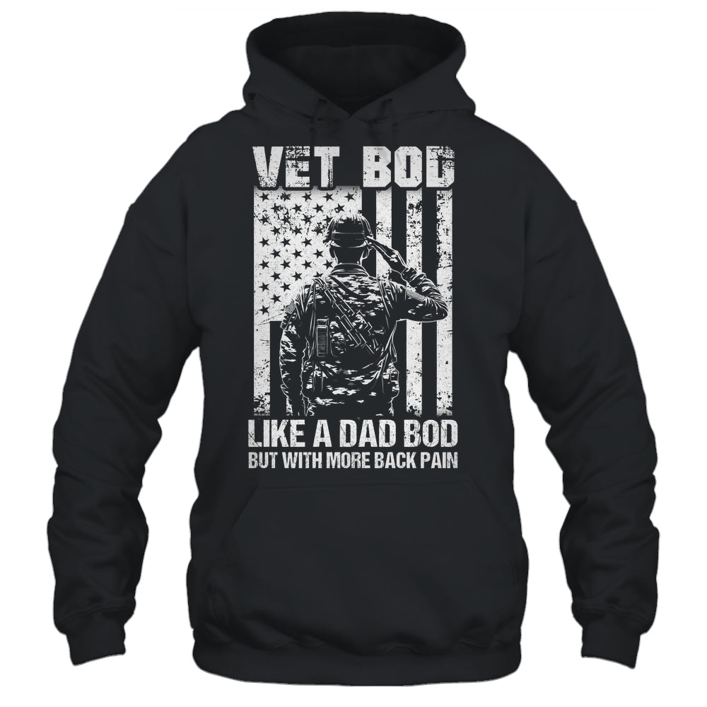 Vet Bod Like Dad Bod But More Back Pain Vintage Flag Shirt & Hoodie | siriusteestore
