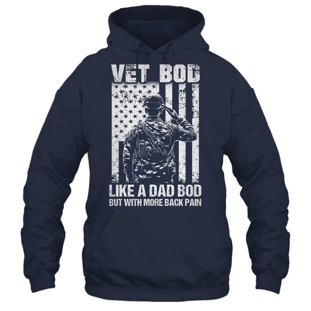 Vet Bod Like Dad Bod But More Back Pain Vintage Flag Shirt & Hoodie | siriusteestore