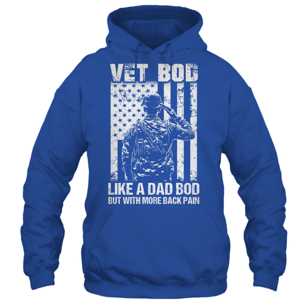Vet Bod Like Dad Bod But More Back Pain Vintage Flag Shirt & Hoodie | siriusteestore