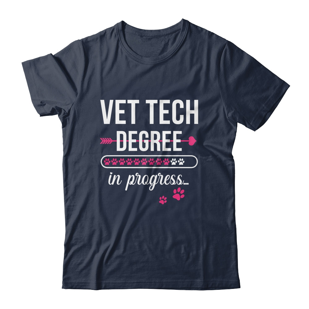 Vet Tech Degree In Progress For Veterinary Students Shirt & Tank Top | siriusteestore