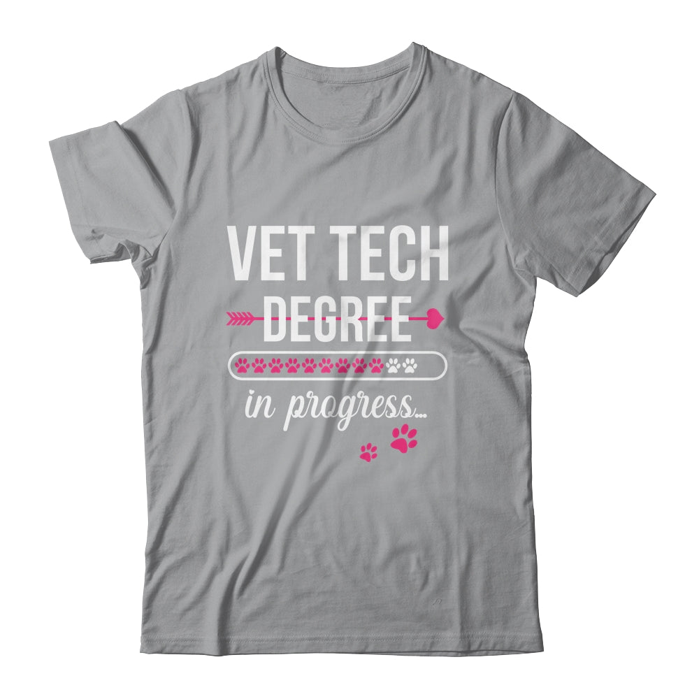 Vet Tech Degree In Progress For Veterinary Students Shirt & Tank Top | siriusteestore