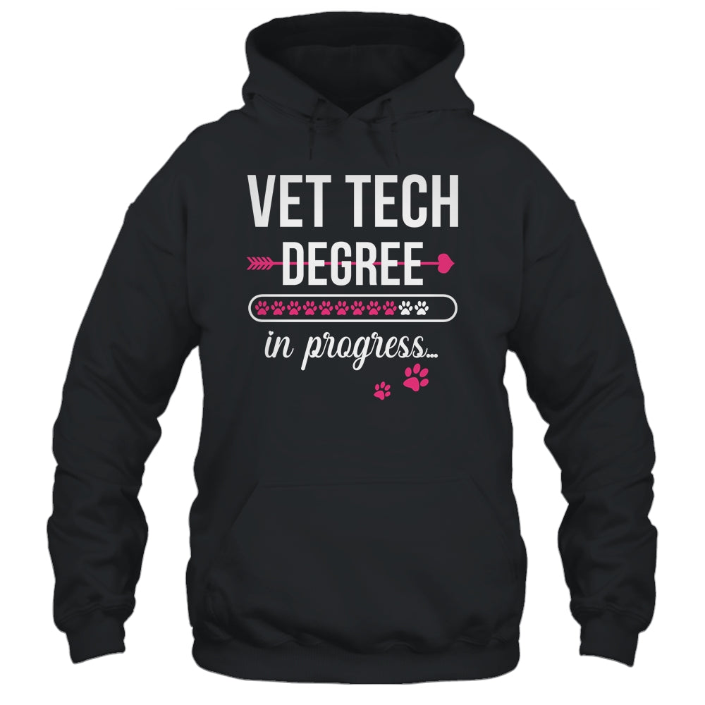 Vet Tech Degree In Progress For Veterinary Students Shirt & Tank Top | siriusteestore
