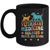 Veterinary Medicine Because People Are Gross Vet Tech Groovy Mug | siriusteestore