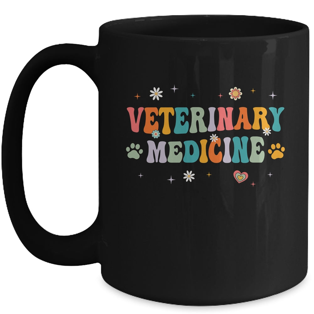 Veterinary Medicine Vet Med Staff Veterinarian Groovy Mug | siriusteestore