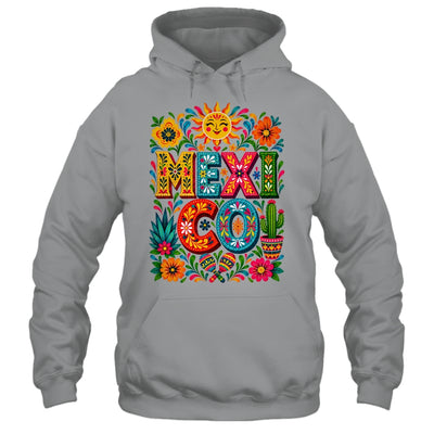 Vibrant Mexico Floral Cinco De Mayo Mexican Folk Colorful Shirt & Hoodie | siriusteestore