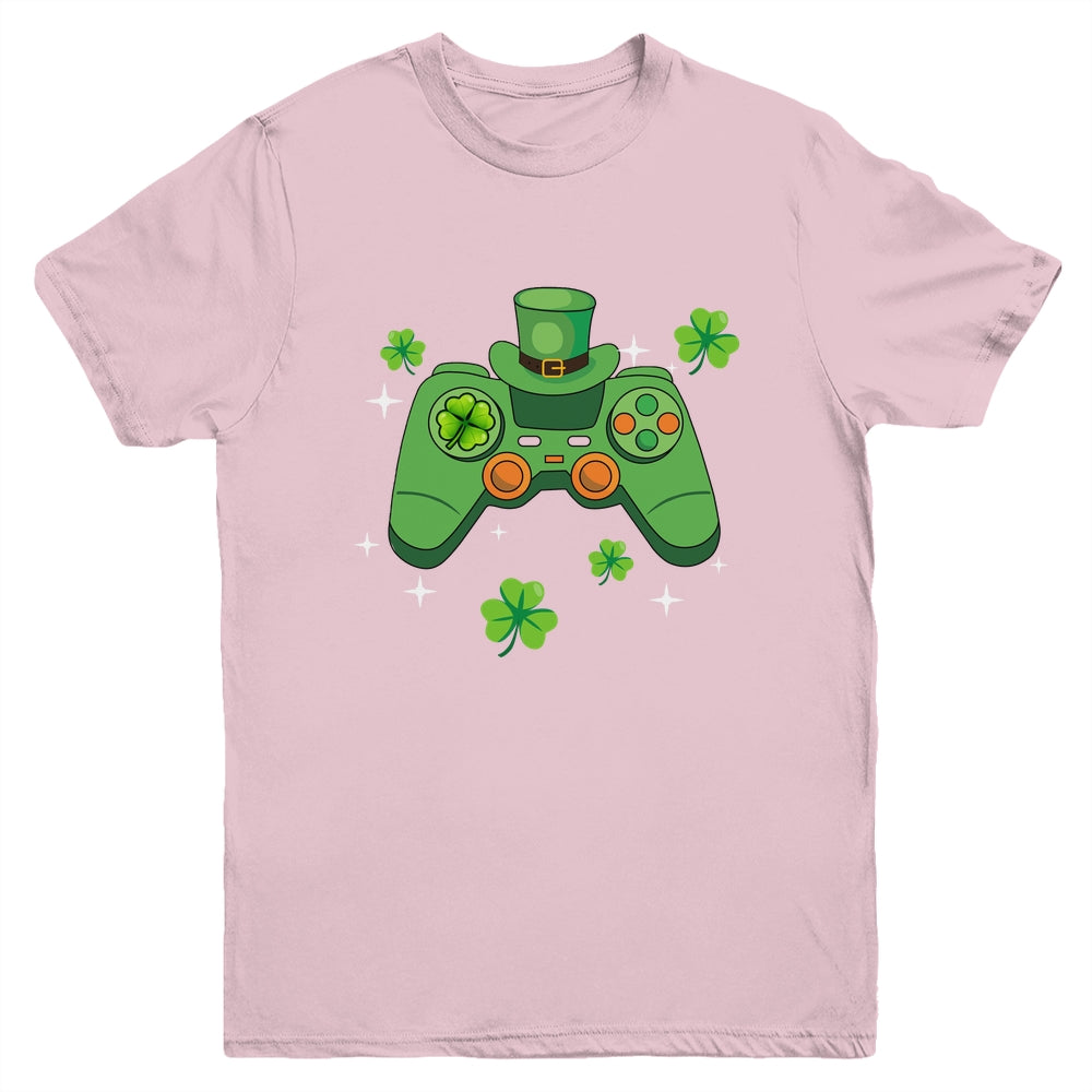 Video Game Controller Irish Gamer Boys Happy St Patricks Day Youth Shirt | siriusteestore