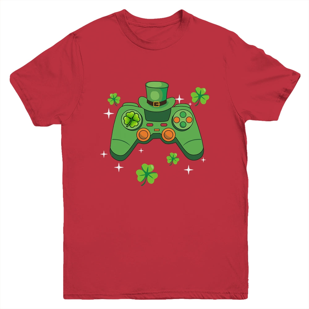 Video Game Controller Irish Gamer Boys Happy St Patricks Day Youth Shirt | siriusteestore
