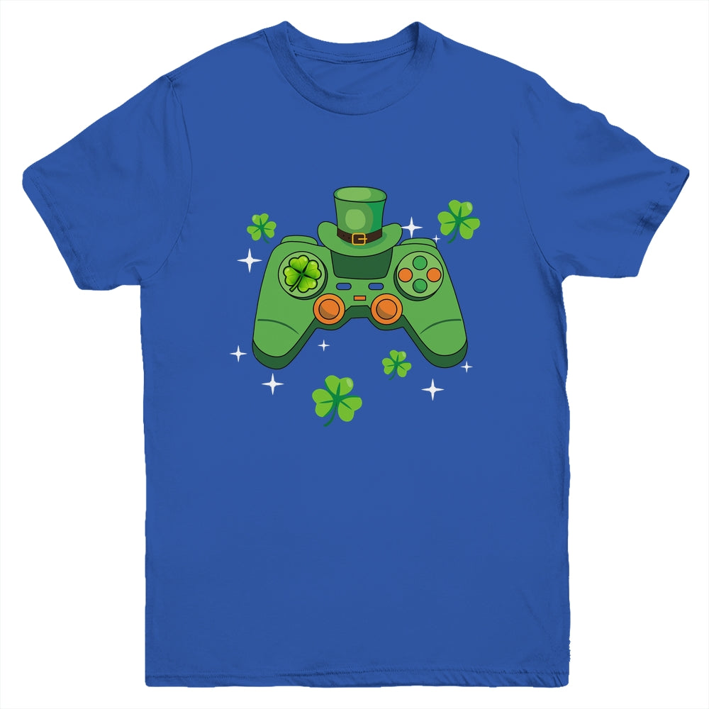 Video Game Controller Irish Gamer Boys Happy St Patricks Day Youth Shirt | siriusteestore