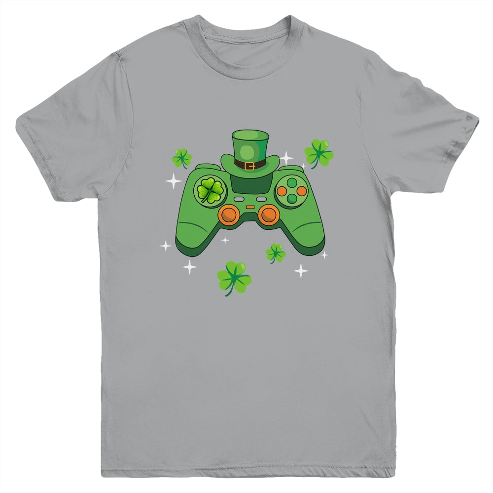Video Game Controller Irish Gamer Boys Happy St Patricks Day Youth Shirt | siriusteestore