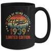 Vintage 1939 Limited Edition 85 Year Old 85th Birthday Mug | siriusteestore