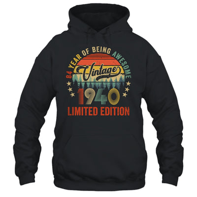 Vintage 1940 Limited Edition 84 Year Old 84th Birthday Shirt & Hoodie | siriusteestore