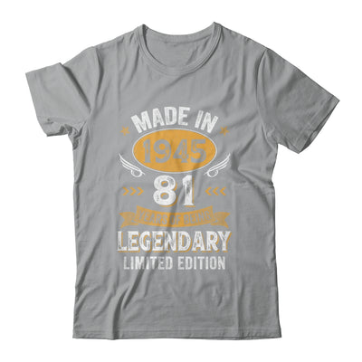 Vintage 1945 81 Years Old Birthday 81st Birthday Men Women Shirt & Hoodie | siriusteestore