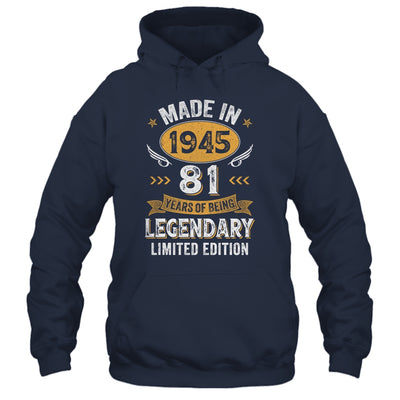 Vintage 1945 81 Years Old Birthday 81st Birthday Men Women Shirt & Hoodie | siriusteestore