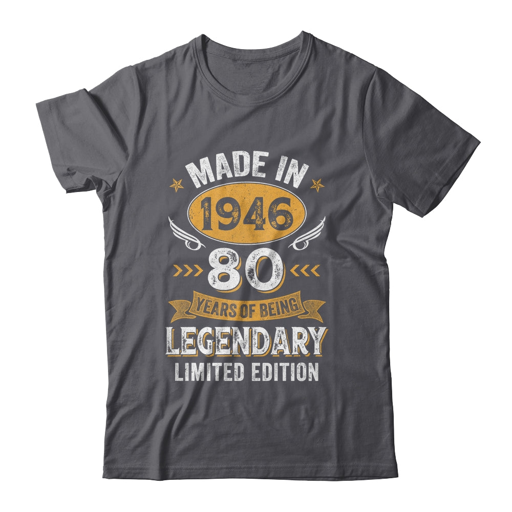 Vintage 1946 80 Years Old Birthday 80th Birthday Men Women Shirt & Hoodie | siriusteestore