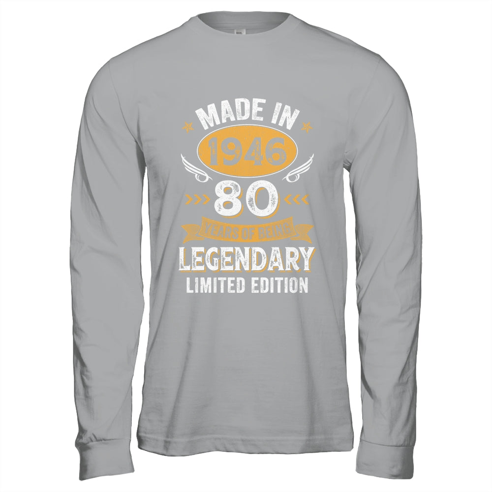 Vintage 1946 80 Years Old Birthday 80th Birthday Men Women Shirt & Hoodie | siriusteestore