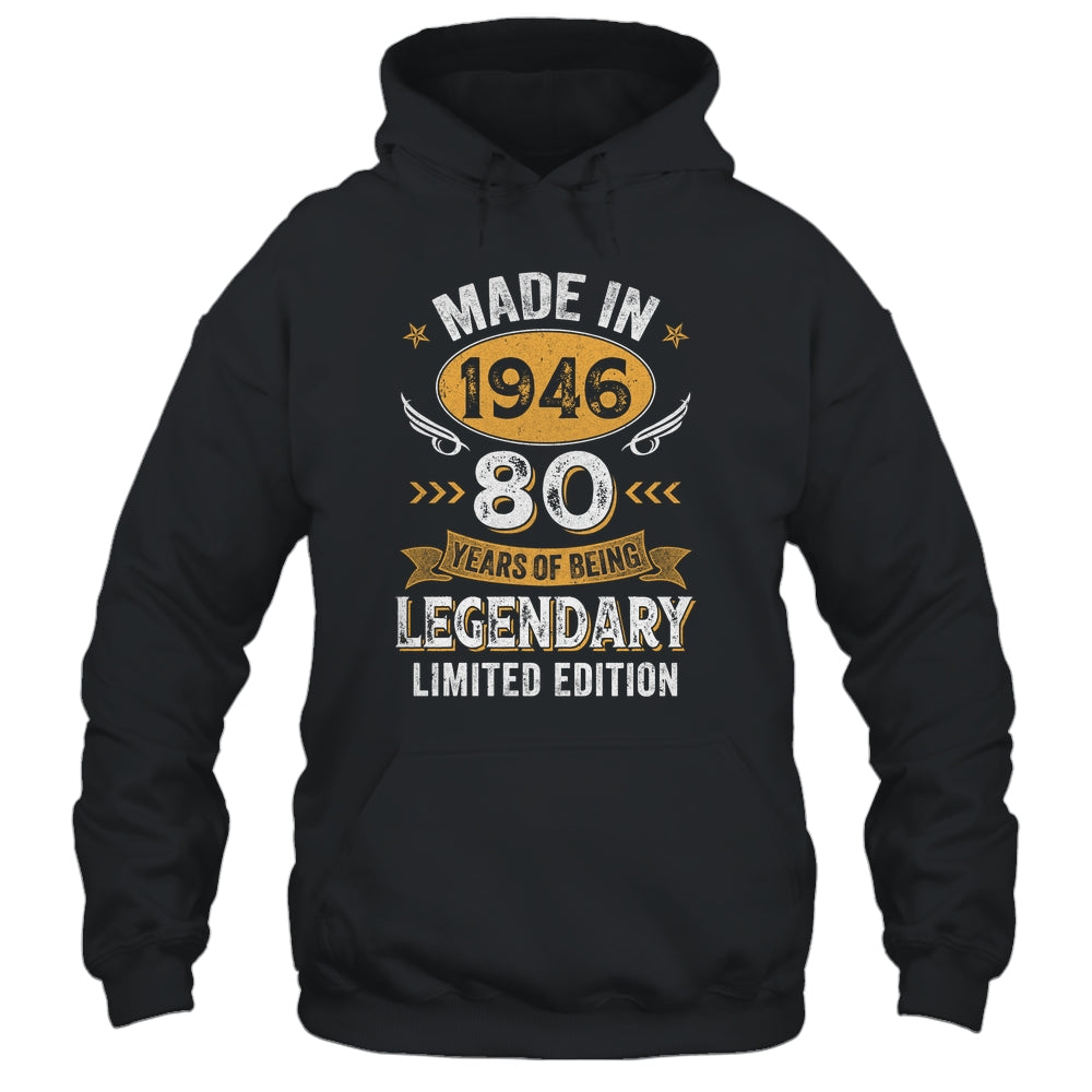 Vintage 1946 80 Years Old Birthday 80th Birthday Men Women Shirt & Hoodie | siriusteestore