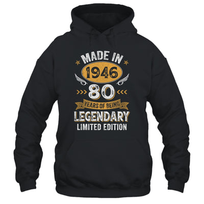 Vintage 1946 80 Years Old Birthday 80th Birthday Men Women Shirt & Hoodie | siriusteestore