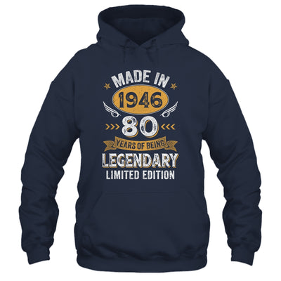 Vintage 1946 80 Years Old Birthday 80th Birthday Men Women Shirt & Hoodie | siriusteestore